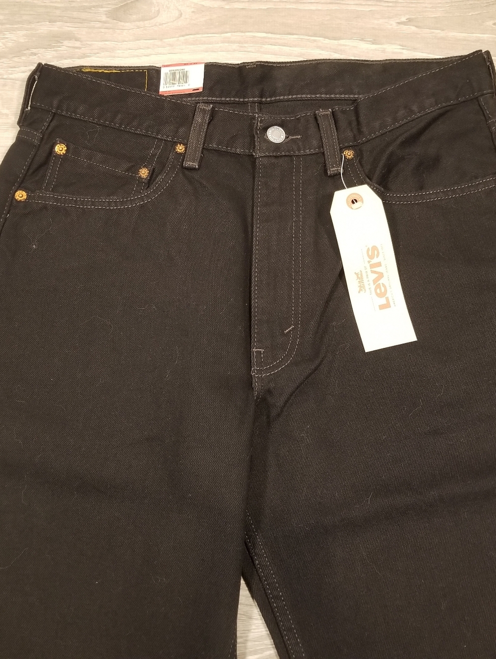 NWT Levis 550 Relaxed Fit Straight Leg Jeans Mens Size 33x32 Black Denim - Picture 2 of 7